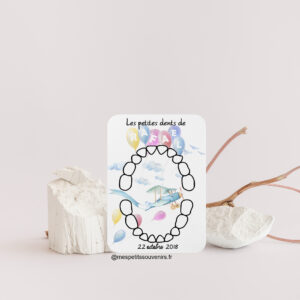 Carte dents de lait Avion