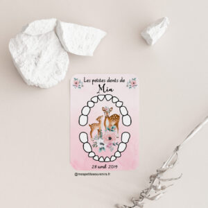 Carte dents de lait Biches