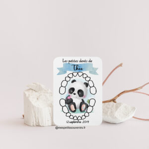 Carte dents de lait Panda