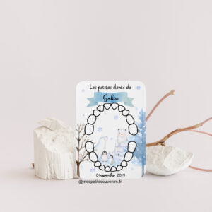 Carte dents de lait Banquise