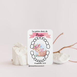 Carte dents de lait Biche