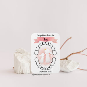 Carte dents de lait Lapins