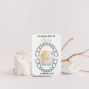 Carte dents de lait Petit ourson