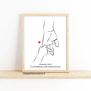 Affiche Minimaliste Mes premiers Pas