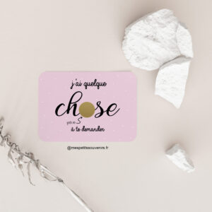 Carte à gratter J'ai quelque chose à te demander MARRAINE
