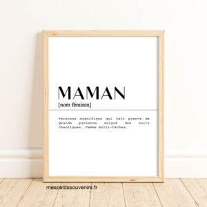 Affiche A3 Maman Définition