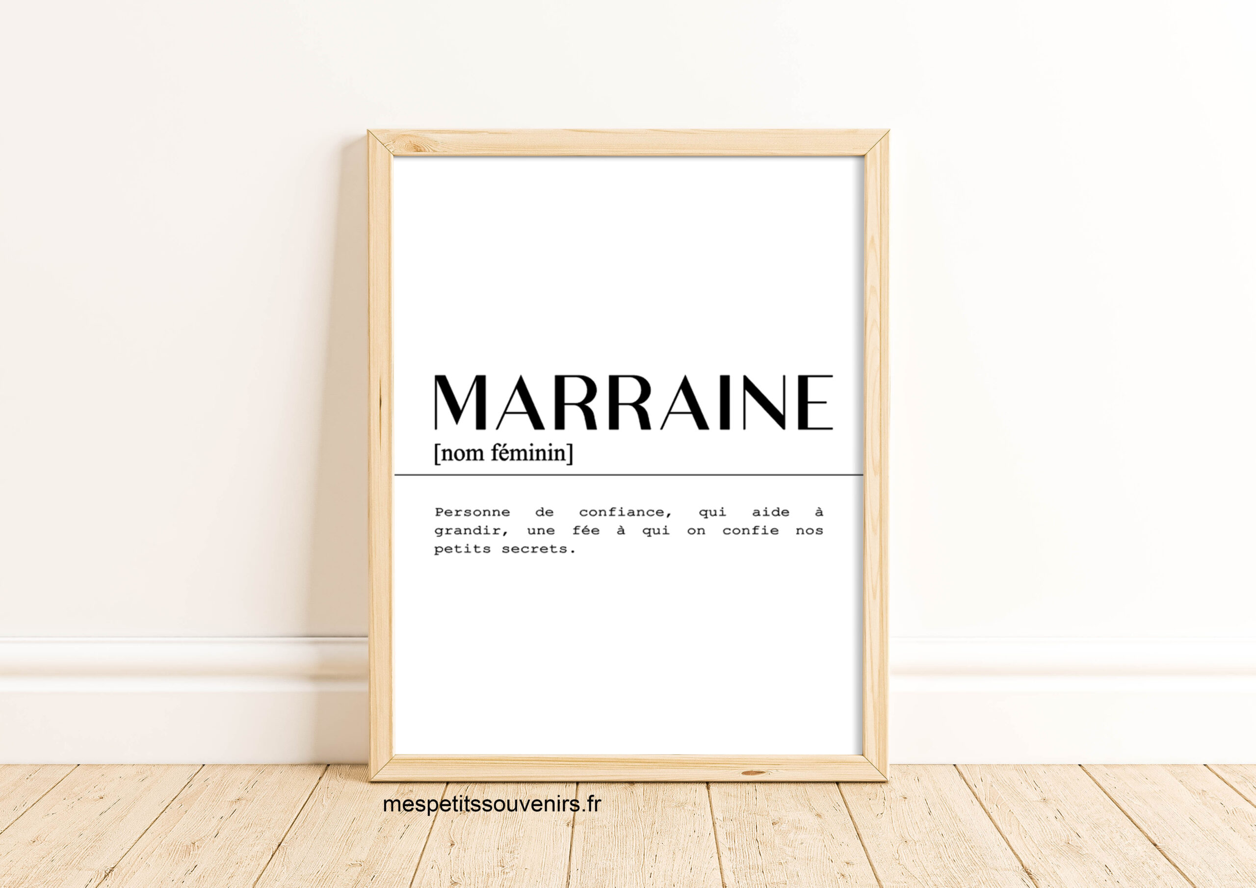 Affiche A3 Marraine Définition