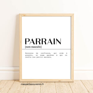 Affiche A3 Parrain Définition
