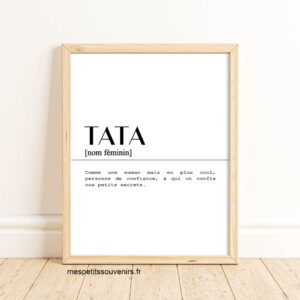 Affiche A3 Tata Définition