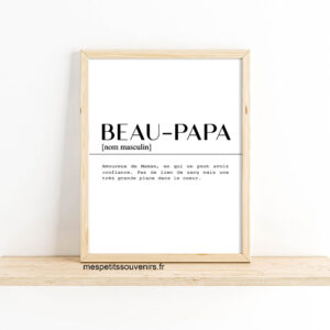Affiche A4 Beau-Papa Définition
