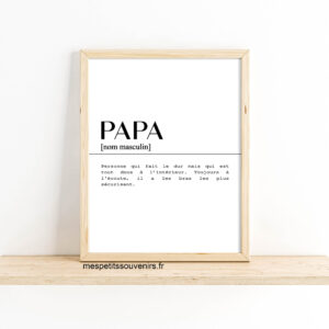 Affiche Papa Définition