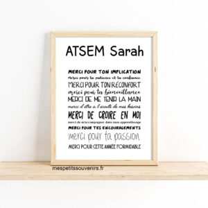 Affiche Merci ATSEM