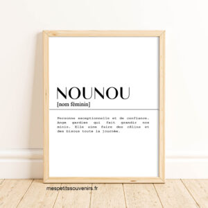 Affiche A3 Nounou Définition
