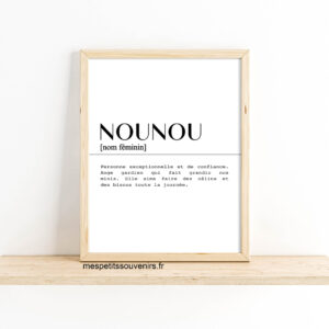 Affiche Nounou Définition