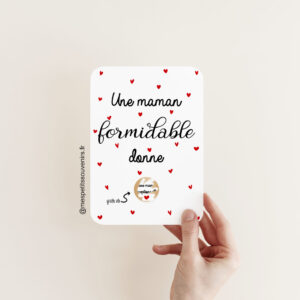 Carte à gratter une MAMAN formidable donne toujours une MAMIE EXCEPTIONNELLE