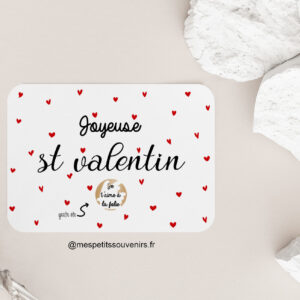 Carte à gratter Je t'aime à la folie St valentin