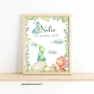Affiche Naissance Dinosaures