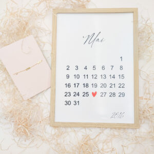 Box BONNE FÊTE MAMAN Bracelet LOVE MUM + Affiche A4 au choix