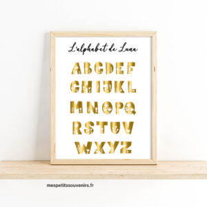 Affiche Personnalisée Alphabet