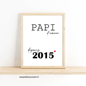 Affiche PAPI d'amour depuis