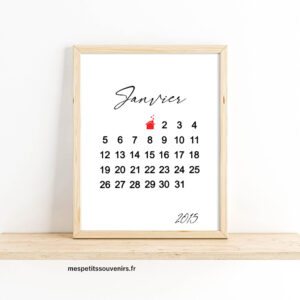 Affiche calendrier -maison-