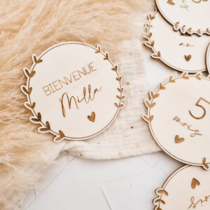 Kit étapes première annee Love you en bois
