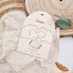 Plaque support bracelet de naissance
