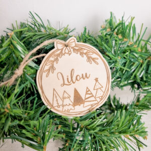Boule de noël personnalisée