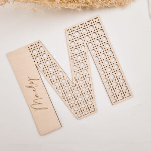 Lettre en bois