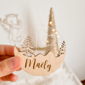 Boule de noël personnalisée
