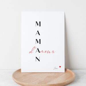 Affiche Numérique maman d'amour